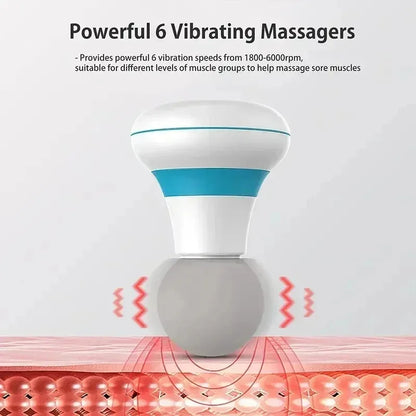 Mini Portable Massage Gun Deep Tissue Percussion Handheld Muscle Massager for Athletes Body Back Pain Relief