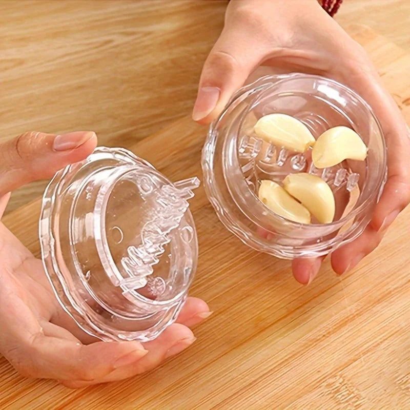 1/2Pcs Manual Portable Garlic Crusher - Twist Kitchen Gadget for Crushing Garlic and Ginger, Easy to Use and Clean