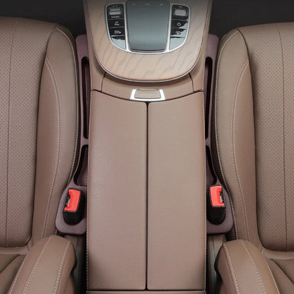 PU Waterproof Car Seat Gap Filler with Storage — Set of 2