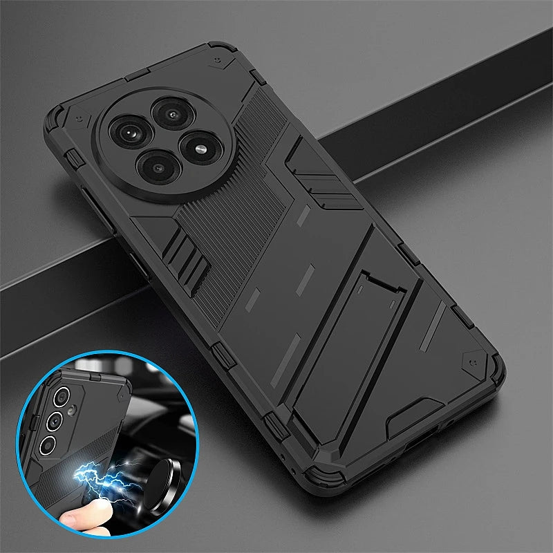 Shockproof Armor Case for OnePlus 12 13 Series – Magnetic Kickstand Full Coverage Cover
