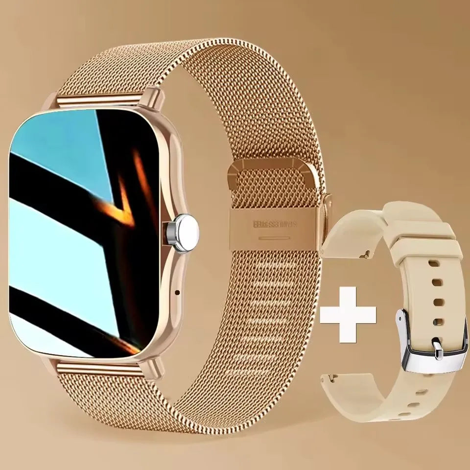 Smart Watch 1.83" Hd Screen Bluetooth Call Heart Rate Blood Oxygen Health Monitor Sports Smartwatch Women Men Holiday Gifts New