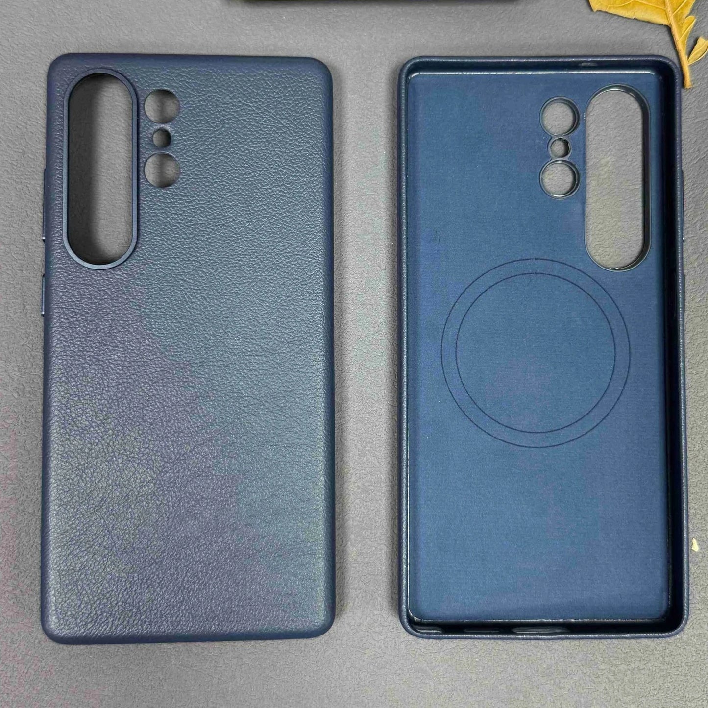 High Quality Drop Proof Leather Phone Case For Samsung Galaxy S25 Ultra Invisible Strong Magnetic Charging Protect Cover Fundas