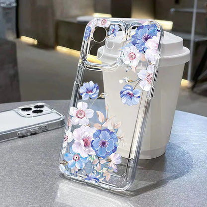 Cute Flower Clear Case For Samsung Galaxy A56 5G A57 A36 S26 S25 Ultra S24 FE S23 Case A37 A55 A54 A26 A07 A17 Shockproof Cover