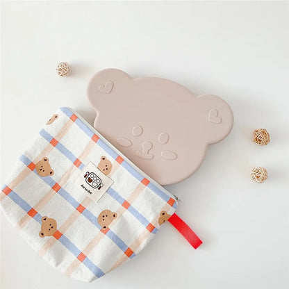 Waterproof Baby Diaper Storage Bag 7pcs/set Kindergarten Kids Clothing Nappies Organizer Toilet Storage Medicine Bento Bag