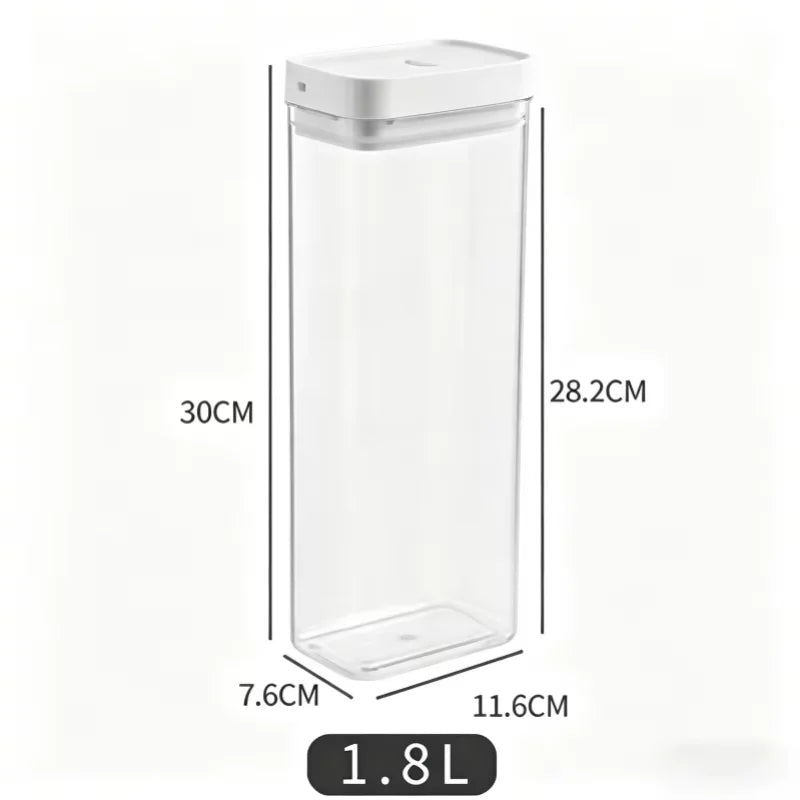 Transparent Plastic Grain Seal Tank Spaghetti Storage Container Moisture-Proof Snack Jar Kitchen Food Tank Pasta Storage Box
