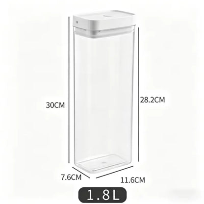 Transparent Plastic Grain Seal Tank Spaghetti Storage Container Moisture-Proof Snack Jar Kitchen Food Tank Pasta Storage Box