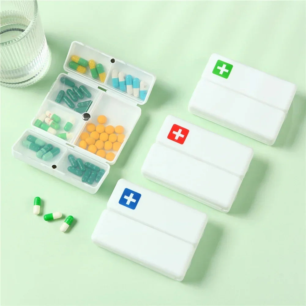 1PC Weekly Pill Box 7 Days Foldable Travel Medicine Holder Pill Box Tablet Storage Case Container Dispenser Organizer Tools
