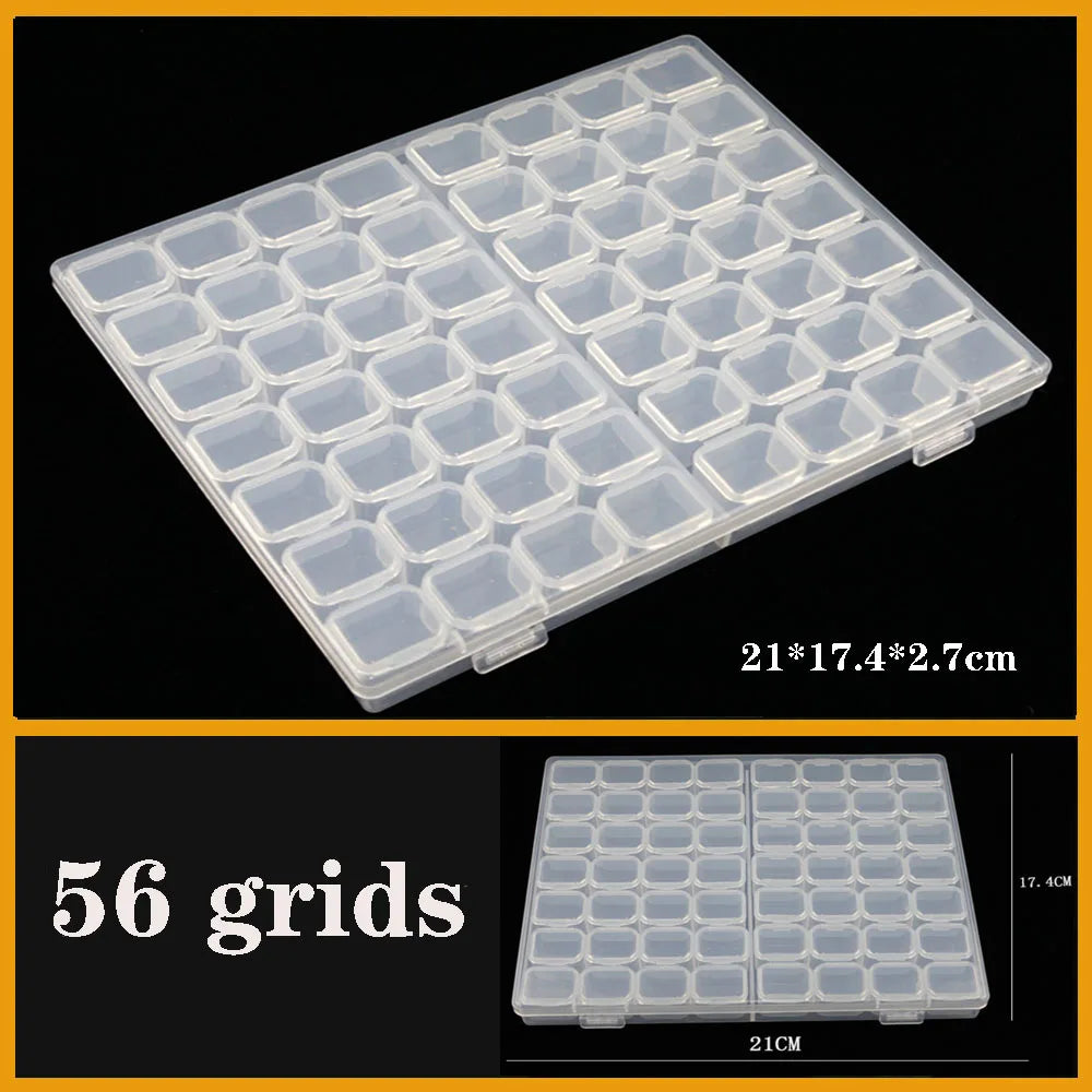 Transparent Plastic Screw Compartment Box – Jewelry, Earring & Tool Storage Organizer