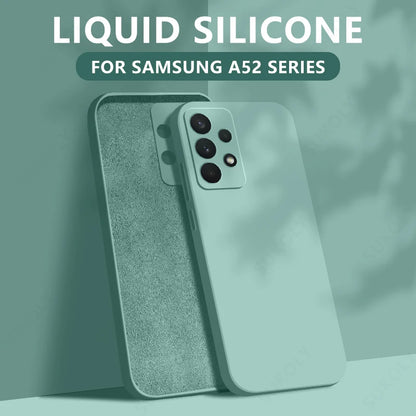 Liquid Silicone Case For Samsung Galaxy S24 S25 FE S26 S23 S22 Ultra Plus S25 Edge A57 A37 A56 A17 A16 A36 A54 A55 5G Soft Cover