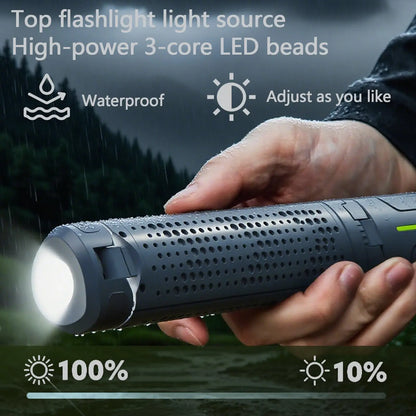 Folding Camping Light Portable Telescopic Lanterns USB Rechargeable 8000mAh Outdoor Waterproof Power Bank Lamp With Triangle Sta