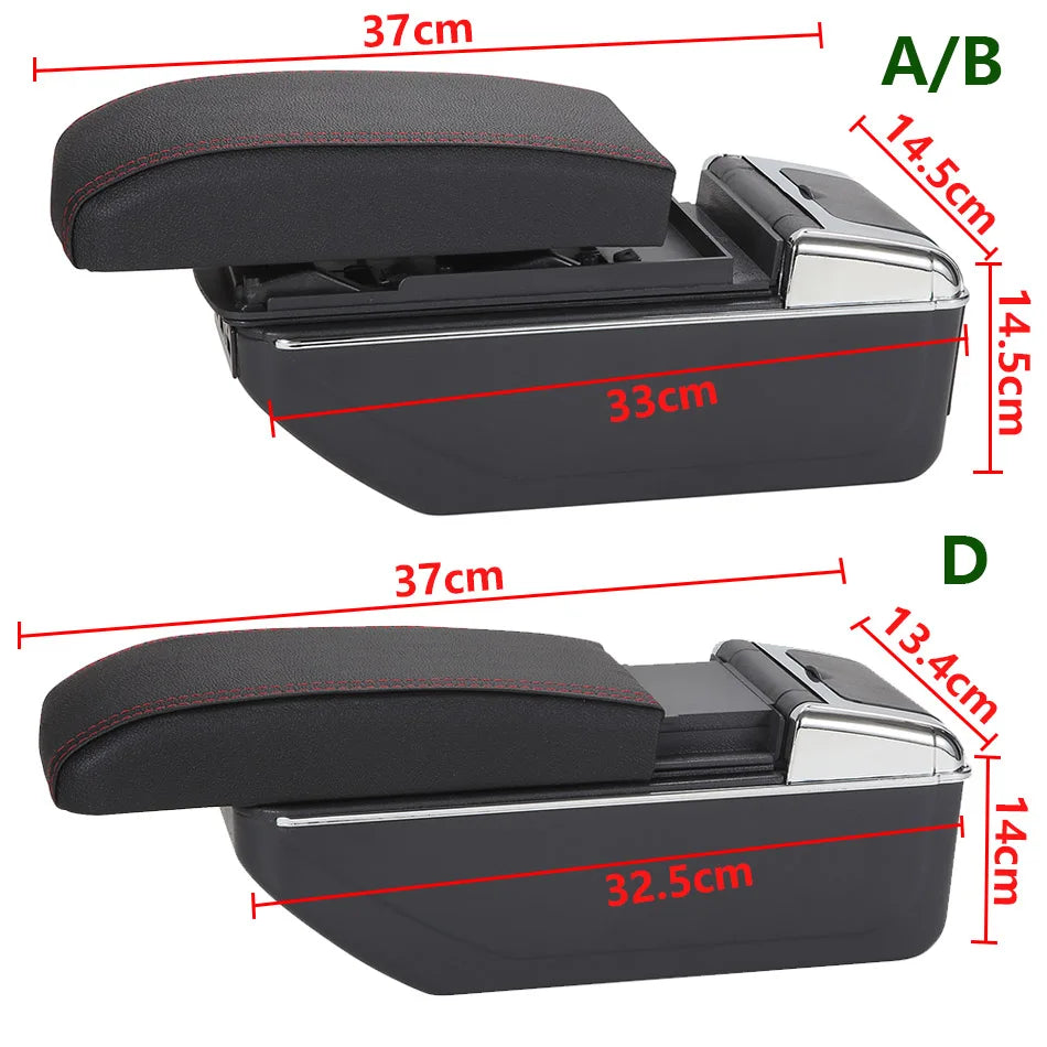 Universal Car Armrest Central Universal Model Armrest Box Car Accessories Storage Box Modification Retrofit Parts