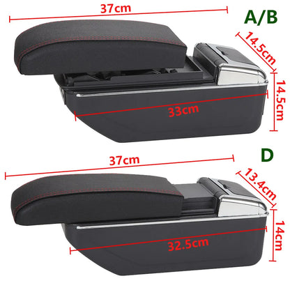 Universal Car Armrest Central Universal Model Armrest Box Car Accessories Storage Box Modification Retrofit Parts