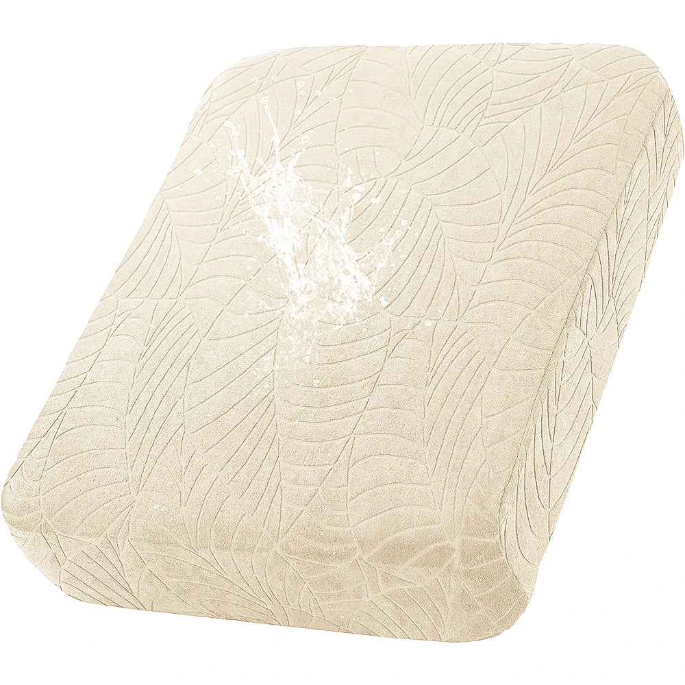 Waterproof Stretch Sofa Cushion Cover Jacquard Fabric Pure Sofa Cover Removable Protector Couch Cover Chaise Lounge Living Room