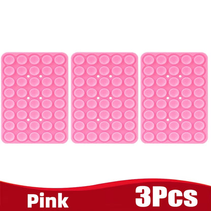 Silicone Suction Cup Phone Holde Multifunctional Fixed Anti-slip Mobile Fixture Double Sided Detachable Phone Rubber Sucker Pad