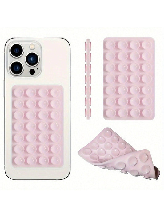 Double-Sided Silicone Suction Cup Phone Holder 28 Pads Universal Stand for Tablet & Charger