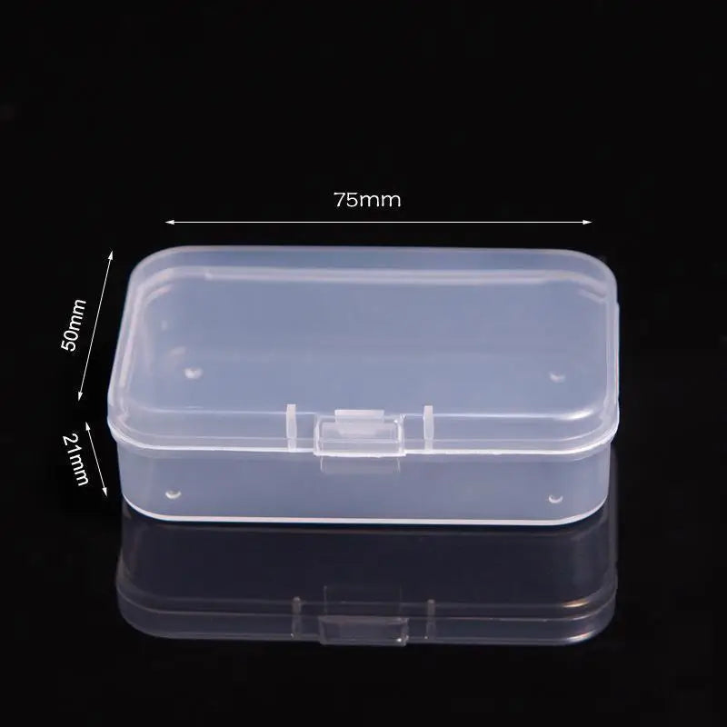 Mini Plastic Rectangular Box – Translucent, Dustproof Jewelry & Small Item Storage Container