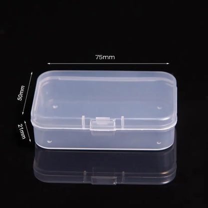 Mini Plastic Rectangular Box – Translucent, Dustproof Jewelry & Small Item Storage Container