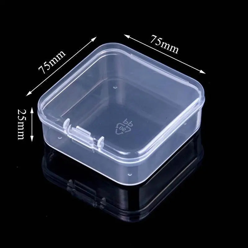 Mini Plastic Rectangular Box – Translucent, Dustproof Jewelry & Small Item Storage Container
