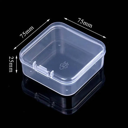 Mini Plastic Rectangular Box – Translucent, Dustproof Jewelry & Small Item Storage Container