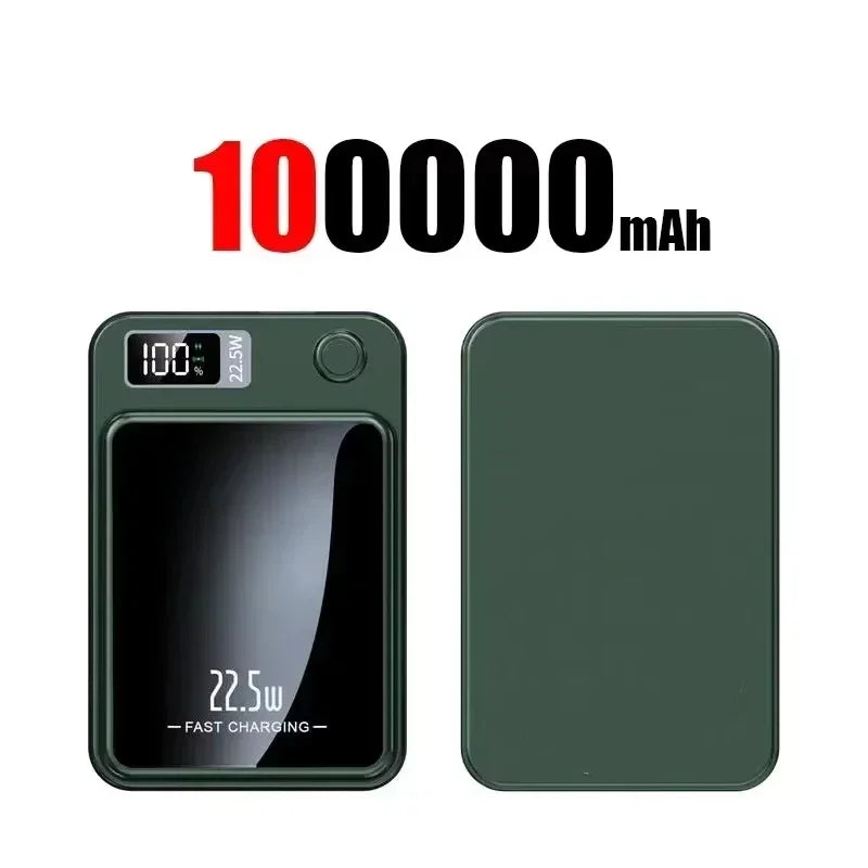 Lenovo Magnetic Wireless Power Bank 500000mAh PD22.5W Large Capacity Fast Charging External Battery For iphone Samsung Xiaomi