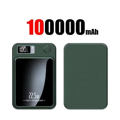 Lenovo Magnetic Wireless Power Bank 500000mAh PD22.5W Large Capacity Fast Charging External Battery For iphone Samsung Xiaomi