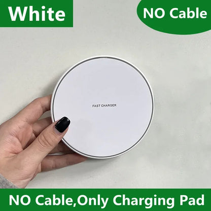 Fast Wireless Charger Pad Fast Wireless Charging Station For Samsung Galaxy S25 S24 S23 S22 Xiaomi iPhone 16 15 14 13 12 Pro Max
