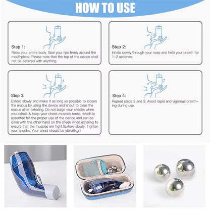 Sonmol Nascool Mucus Removal Device, Mucus Clearance Aiyway Clear Lung Expander Phlegm Loosen Breathing Trainer Mucus Trainer