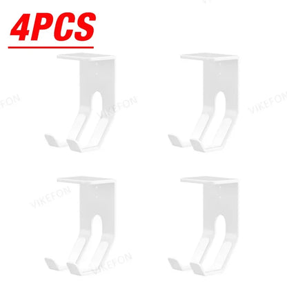 2pcs/4pcs ABS Under Table Game Controller Rack Game Console Storage Base Headset Holder Stand for Sony Xbox Switch PS5/PS4 Mount