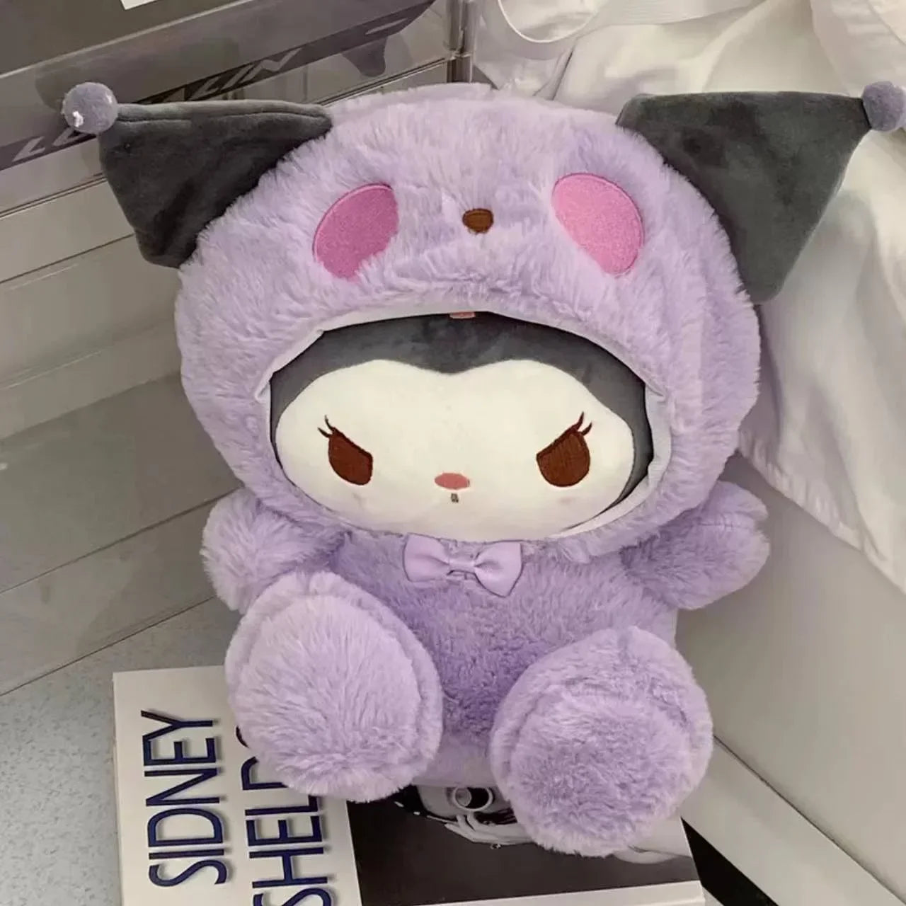 =New Kawaii 25cm Sanrio Plush Toy Jade Dog Kuromi Dressing Doll Doll Plush Toy Stuffed Animal Patung Dolls Birthday Gift