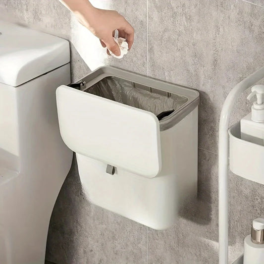 Wall-Mounted Trash Bin — Space-Saving Kitchen Waste Bin