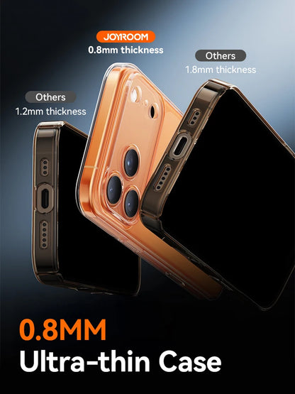 Joyroom Case For iPhone 17 Pro Max Case Crystal Transparent No Yellowing Lens Protection Cover For iPhone 16 15 Pro Max Case
