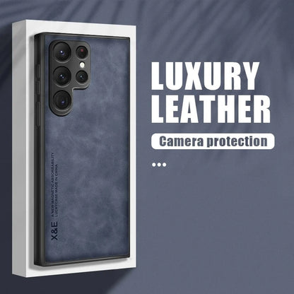 Sheepskin Magnetic Case For Samsung S26 S25 S24 Ultra S22 Plus S21 FE Cases For Samsung S23 Ultra Note 20 10 Leather Phone Cover
