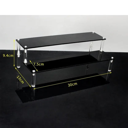 1-5 Tier Acrylic Display Stand,Clear Display Riser Rack for Cupcake,Perfume Doll Décor and Organizer Amiibo Funko POP Figures