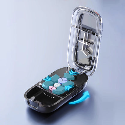 Portable Pill Splitter Pill Divider, and Pill Cutter That Can Precisely and Evenly Split Pills into Halves, Thirds, and Quarters