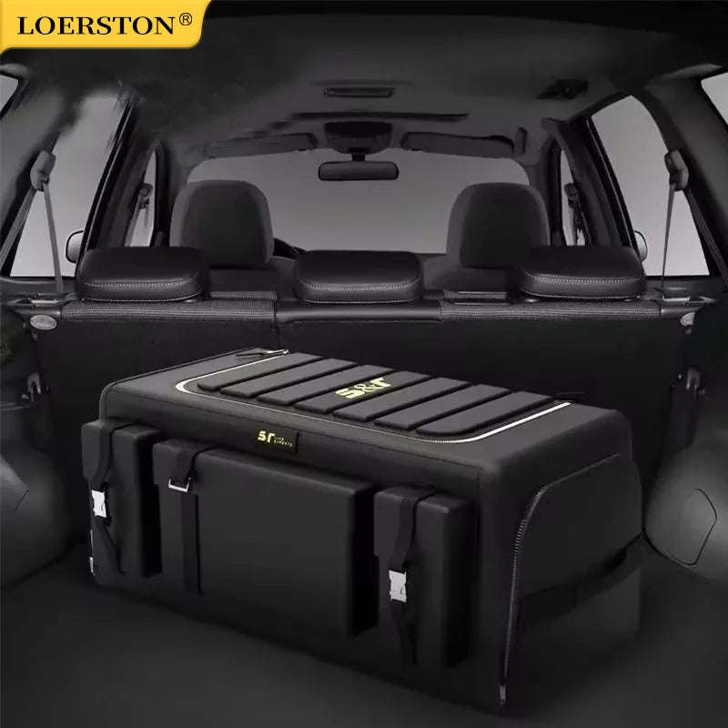 Car Trunk Storage Organizer With Lid Universal Car Trunk Organizer 70L Storage Box Oxford Cloth Folding Organizador