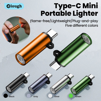 Type C Mini Cigarette Lighter Blow-to-Ignite Auto Shut-Off Outdoor Safety USB C Mobile Cigarette Lighter Adapter For iPhone 17
