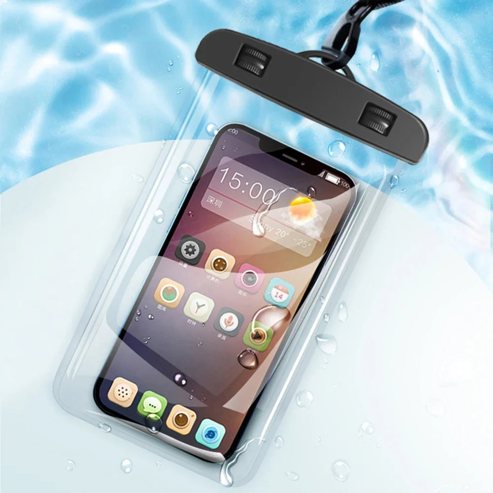 Universal Waterproof Phone Case for Swimming - Underwater Protector Pouch Cover Compatible with iPhone 11 12 13 14 15 16 pro Ser