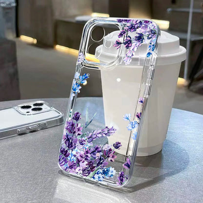 Cute Flower Clear Case For Samsung Galaxy A56 5G A57 A36 S26 S25 Ultra S24 FE S23 Case A37 A55 A54 A26 A07 A17 Shockproof Cover