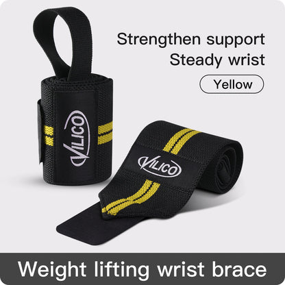 1/2 Piece- Wristband Wrist Support Brace Straps Extra Strength Weight Lifting Wrist Wraps Bandage Fitness Gym Training