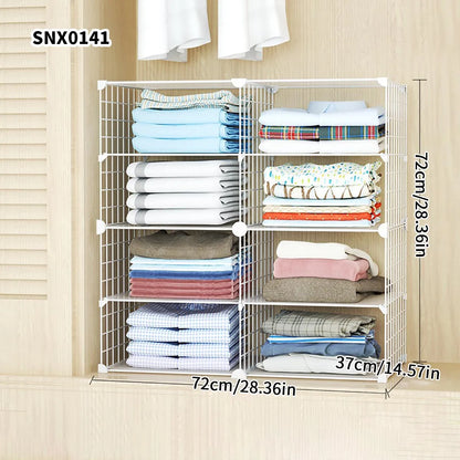 Clothing Layered Storage Wardrobe Partition Rack Hanging Closet Cross Partition Vertical Student Dormitory Cabinet Layered Rack