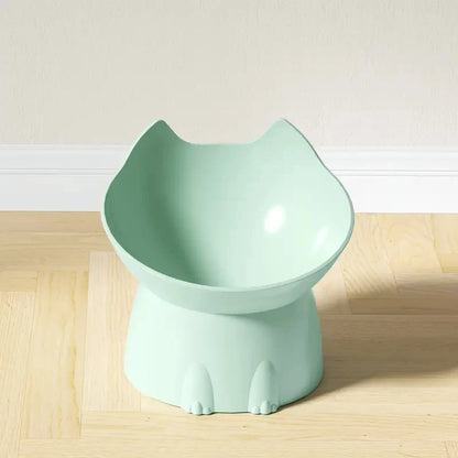 WhiskerWare Elevated Cat Bowl – Anti-Tip Raised Feeding Dish