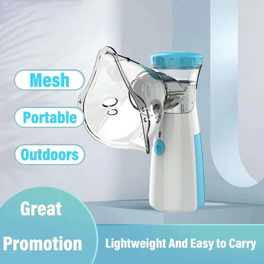 2-in-1 Mini Nano Ion Mist Sprayer - Facial Steamer & Air Humidifier with Water Tank Skin Moisturizing Beauty Skin Care Device