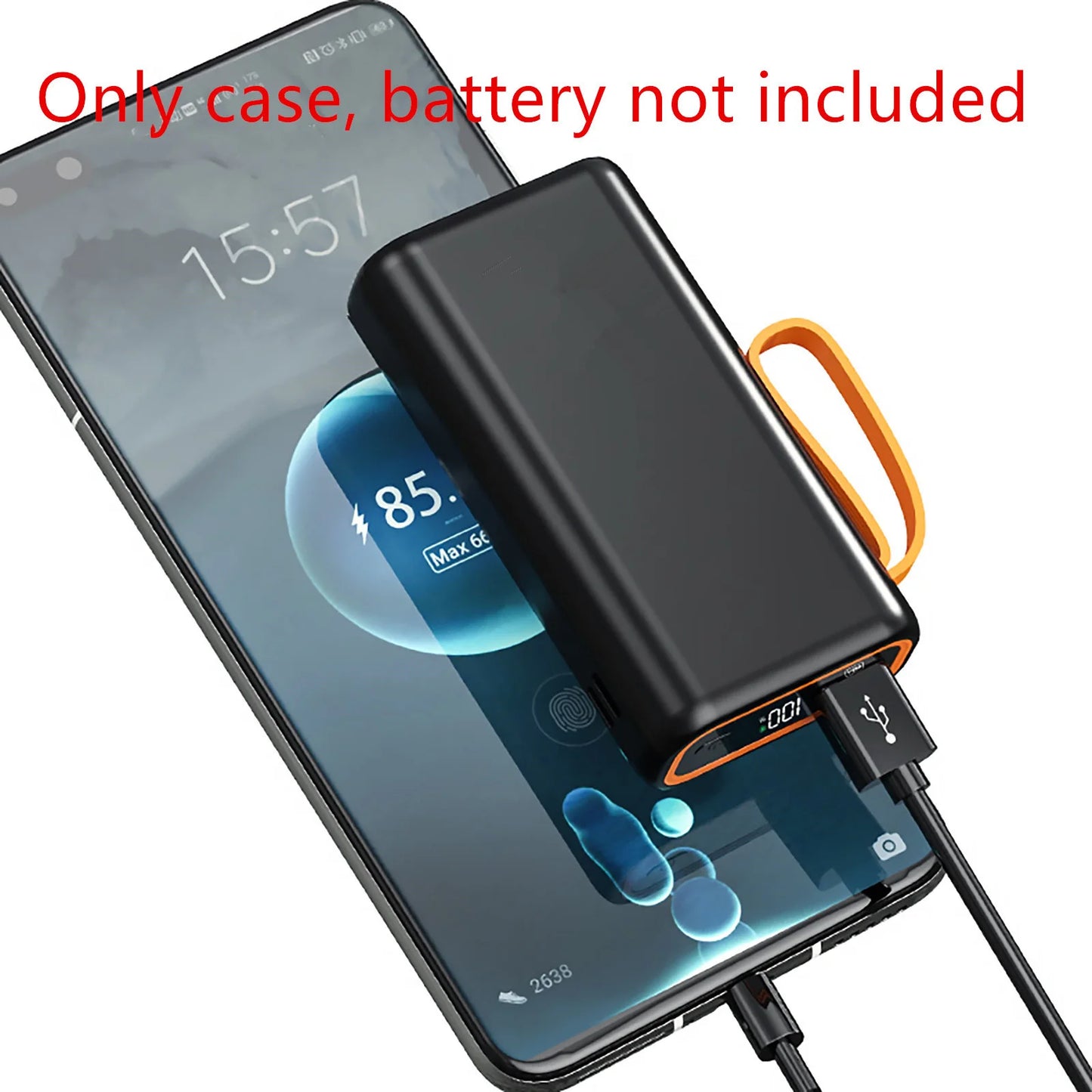 5V 2 Slot 21700 PD Type C Fast Charging Case For SmartPhone Battery Storage Box Welded Case DIY Power Bank Charger Shell