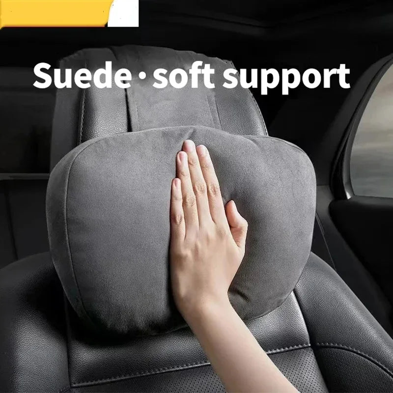 Car neck pillow car seat headrest automatic memory cotton protective pad suitable for head support of gaming chairs