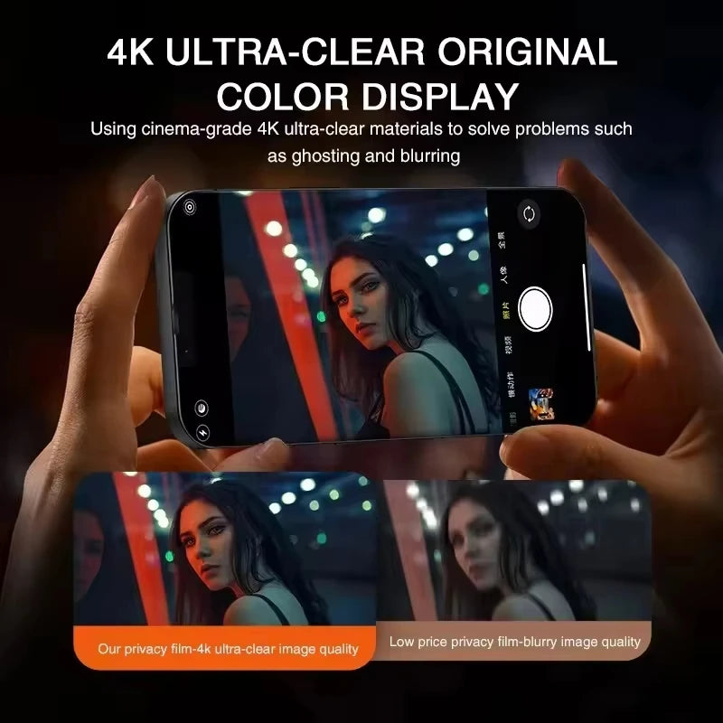 4pcs Anti Spy for iPhone 17 16 15 14 Pro Max 16 15 14 Plus 13 12 11 16e 17Air XR XS Full Cover Screen Protector