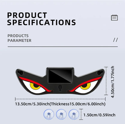 Solar Powered Car Neon Light Wireless Cool DEMON EYE Led Ambient Light Suction Cup USB Rechargeable Atmosphere Breathing Lamp