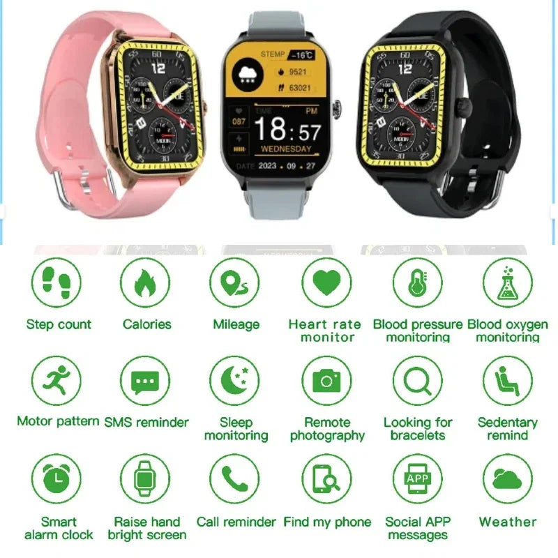HOMEFISH H9 Intelligent Watch Bluetooth Call Remote Photography Sleep Monitoring Multiple Sports Modes Heart Rate Blood