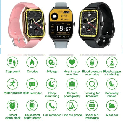 HOMEFISH H9 Intelligent Watch Bluetooth Call Remote Photography Sleep Monitoring Multiple Sports Modes Heart Rate Blood