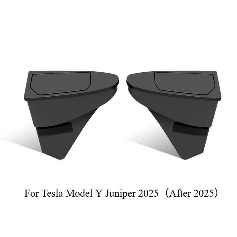 For Tesla Model Y/YL Juniper 2025 Front Door Storage Trash Can Car Door Storage Box Multi Functional Storage Box Car Accessories