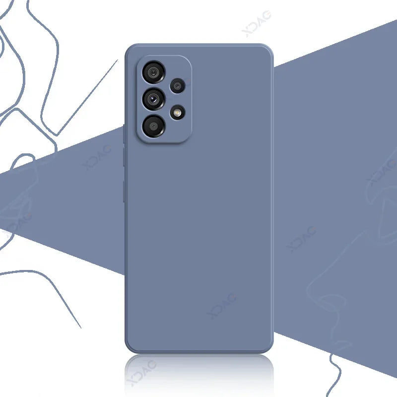 Original Official Soft Case for Samsung Galaxy A13 A23 A33 A53 A73 SamsungA33 SamsungA53 SamsungA73 Square Liquid Silicone Cover